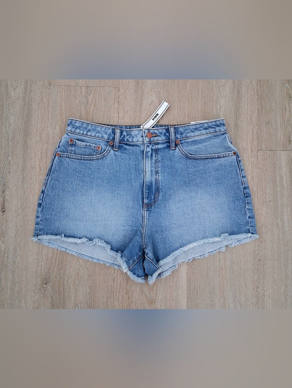 PINK Victoria's Secret High Rise Denim Jean Shorts